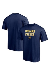 FANATICS Branded Navy Indiana Pacers Big Tall Game Day Stack T Shirt