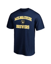 FANATICS Branded Navy Milwaukee Brewers Big Tall Heart Soul T Shirt