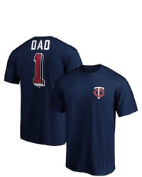 FANATICS Branded Navy Minnesota Twins Number One Dad Team T Shirt