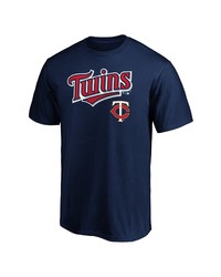 FANATICS Branded Navy Minnesota Twins Team Logo Lockup T Shirt
