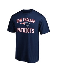 FANATICS Branded Navy New England Patriots Logo Big Tall Victory Arch T Shirt