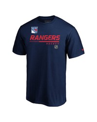 FANATICS Branded Navy New York Rangers Authentic Pro Core Collection Prime T Shirt
