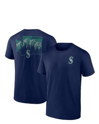 FANATICS Branded Navy Seattle Mariners Hometown Collection Washington State T Shirt