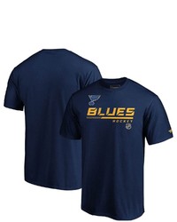 FANATICS Branded Navy St Louis Blues Authentic Pro Core Collection Prime T Shirt