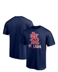 FANATICS Branded Navy St Louis Cardinals Big Tall Primary Wordmark T Shirt