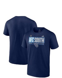 FANATICS Branded Navy Tennessee Titans 2021 Afc South Division Champions Big Tall Blocked Favorite T Shirt At Nordstrom