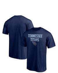 FANATICS Branded Navy Tennessee Titans Big Tall Game Day Stack T Shirt