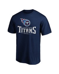 FANATICS Branded Navy Tennessee Titans Big Tall Team Logo Lockup T Shirt