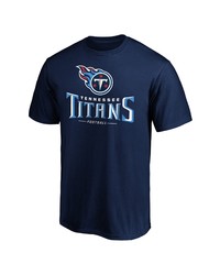 FANATICS Branded Navy Tennessee Titans Team Lockup Logo T Shirt