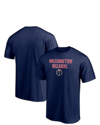 FANATICS Branded Navy Washington Wizards Big Tall Game Day Stack T Shirt
