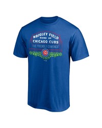 FANATICS Branded Royal Chicago Cubs Hometown Wrigley Field T Shirt