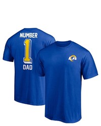FANATICS Branded Royal Los Angeles Rams 1 Dad T Shirt At Nordstrom