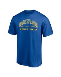 FANATICS Branded Royal Milwaukee Brewers Total Dedication T Shirt