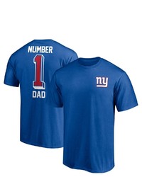 FANATICS Branded Royal New York Giants 1 Dad T Shirt