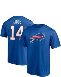 FANATICS Branded Stefon Diggs Royal Buffalo Bills Player Icon Name Number T Shirt