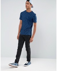 Celio Crew Neck Pocket T Shirt With All Over Print