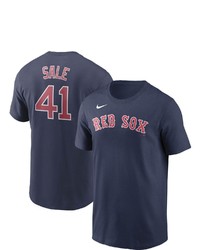 Nike Chris Sale Navy Boston Red Sox Name Number T Shirt At Nordstrom