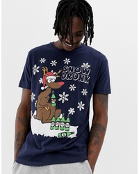 Brave Soul Christmas Drunk Reindeer T Shirt