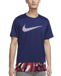 Nike Clash Longline Graphic Tee In Deep Royal Bluedoll At Nordstrom