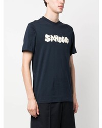 Sandro Cloud Logo Print T Shirt