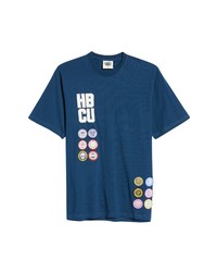 Cross Colours Collegiate Patch T Shirt In Navy Blue At Nordstrom