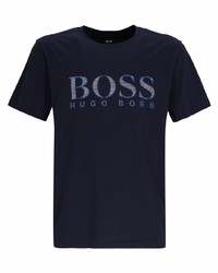 BOSS HUGO BOSS Cotton Striped Logo T Shirt