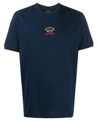 Paul & Shark Crew Neck Logo Print T Shirt