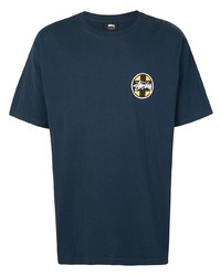 Stussy Cross Dot Logo Print T Shirt