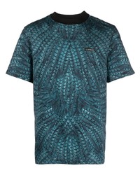 Roberto Cavalli Feather Print T Shirt
