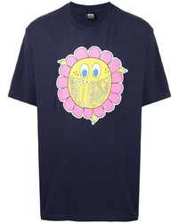 Stussy Flower Print T Shirt