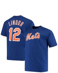 PROFILE Francisco Lindor Royal New York Mets Big Tall Name Number T Shirt At Nordstrom