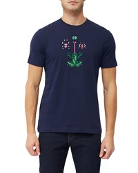 French Connection Frog Pixel Cotton Graphic Tee
