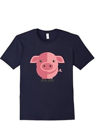 Funny T Shirt Cartoon Animals Pig Tee