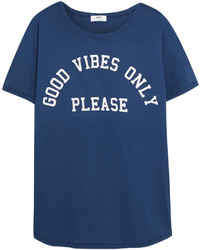 Mikoh Good Vibes Printed Cotton Jersey T Shirt