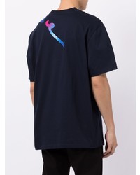 Versace Gradient Signature Logo Print T Shirt