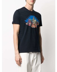 Etro Graphic Print Cotton T Shirt