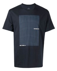 Armani Exchange Graphic Print Cotton T Shirt