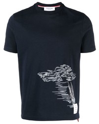 Thom Browne Graphic Print Detail T Shirt