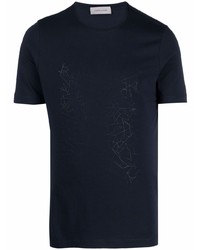 Corneliani Graphic Print Jersey T Shirt