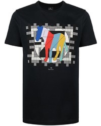 PS Paul Smith Graphic Print Organic Cotton T Shirt