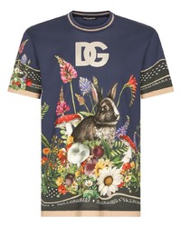 Dolce & Gabbana Graphic Print Short Sleeve T Shirt