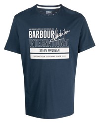 Barbour Graphic Print Short Sleeved Cotton T Shirt