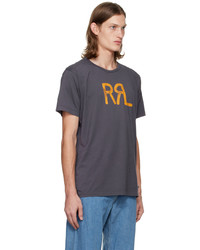 RRL Gray Printed T Shirt