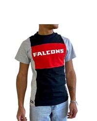 REFRIED APPAREL Heather Black Atlanta Falcons Sustainable Split T Shirt