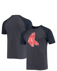 STITCHES Heathered Navy Boston Red Sox Raglan T Shirt In Heather Navy At Nordstrom