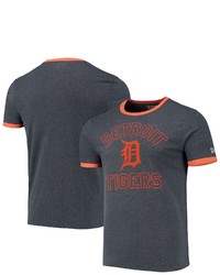 New Era Heathered Navy Detroit Tigers Brushed Ringer T Shirt In Heather Navy At Nordstrom