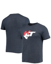 New Era Heathered Navy Houston Texans Alternative Logo Tri Blend T Shirt