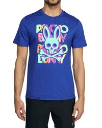 Psycho Bunny Hudson Cotton Graphic Tee In Saphire At Nordstrom