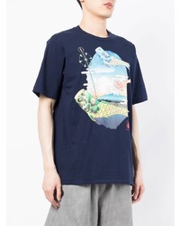 A Bathing Ape Illustration Print Cotton T Shirt