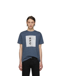 A.P.C. Indigo Logo T Shirt